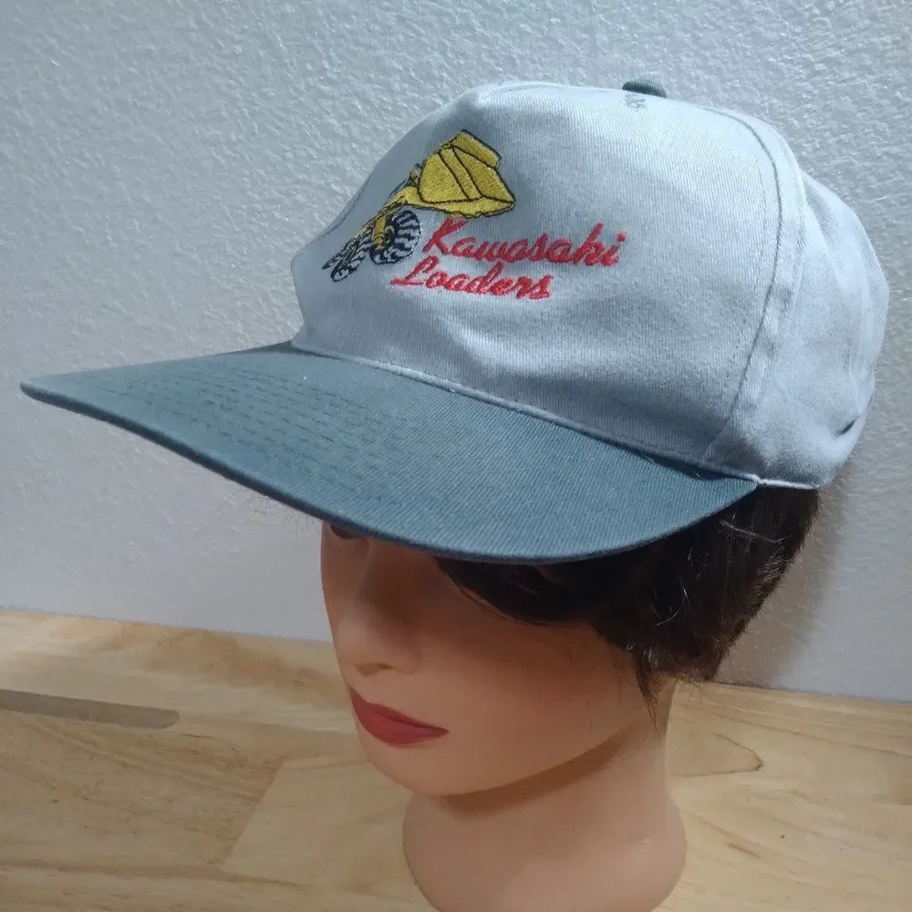 Vintage Kawasaki Loaders Logo Snap Back Hat